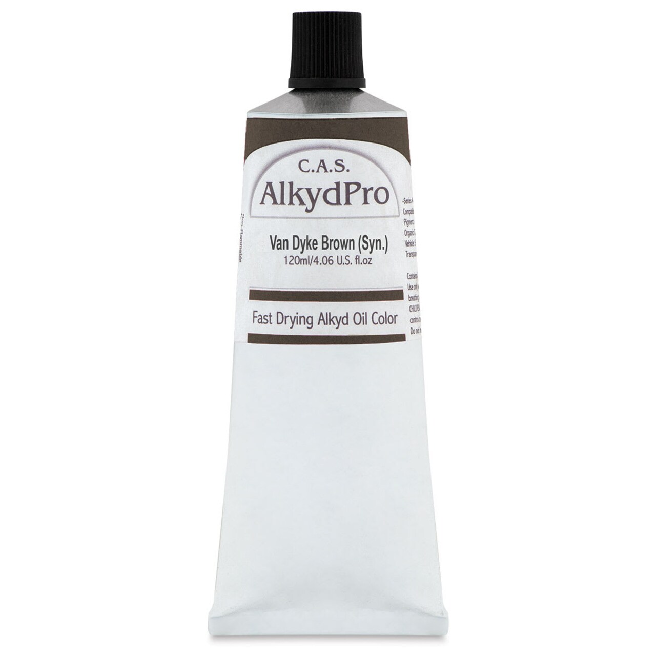 CAS AlkydPro Fast-Drying Alkyd Oil Color - Van Dyke Brown (Synthetic), 120 ml tube